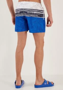 Slim Fit - Zwemshorts - White-Blue 11 Slim Fit - Zwemshorts - White-Blue -ZALANDO WINKEL 31ac1334c2914fd9adf23bb058620662