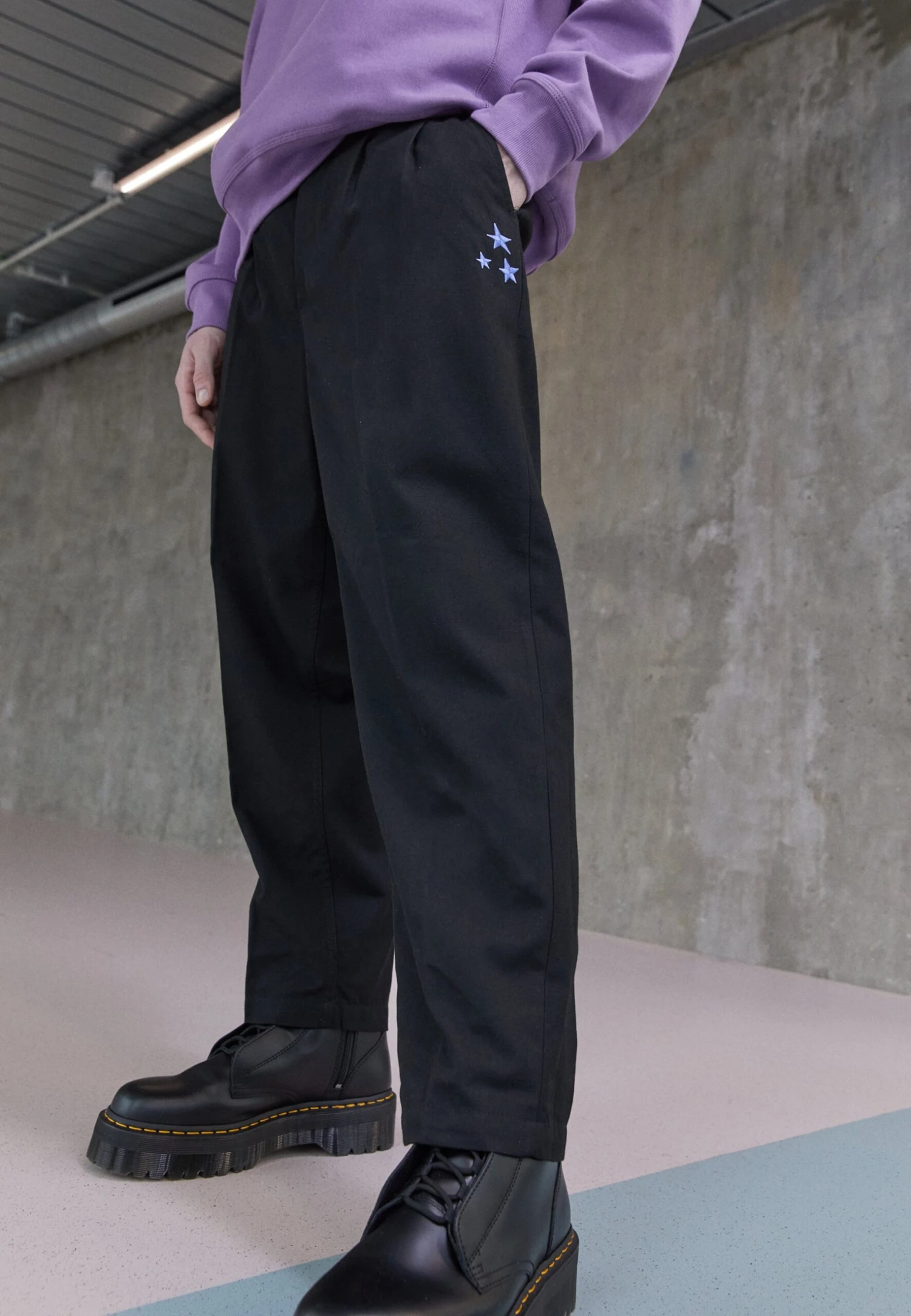 Obey Clothing Fubar Embroidered Pant - Broek - Black 3 Obey Clothing Fubar Embroidered Pant - Broek - Black