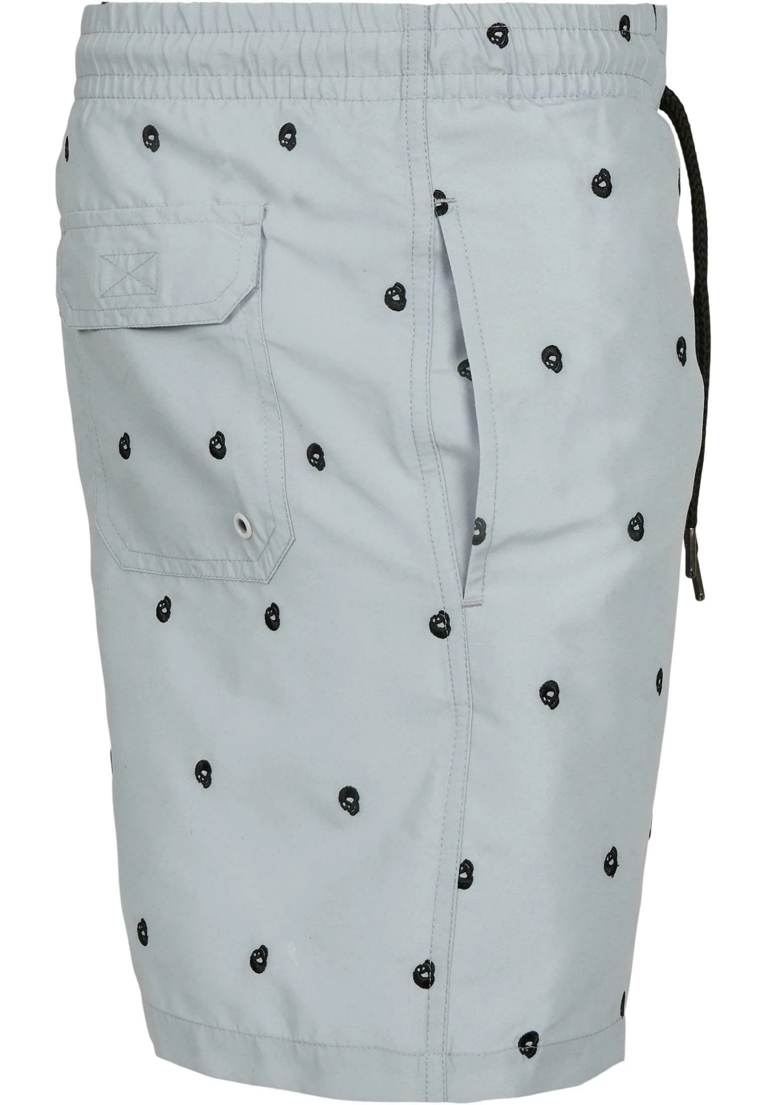 URBAN CLASSICS Embroidery Swim - Zwemshorts - Skull Lightasphalt Black 10 URBAN CLASSICS Embroidery Swim - Zwemshorts - Skull Lightasphalt Black - Afbeelding 8