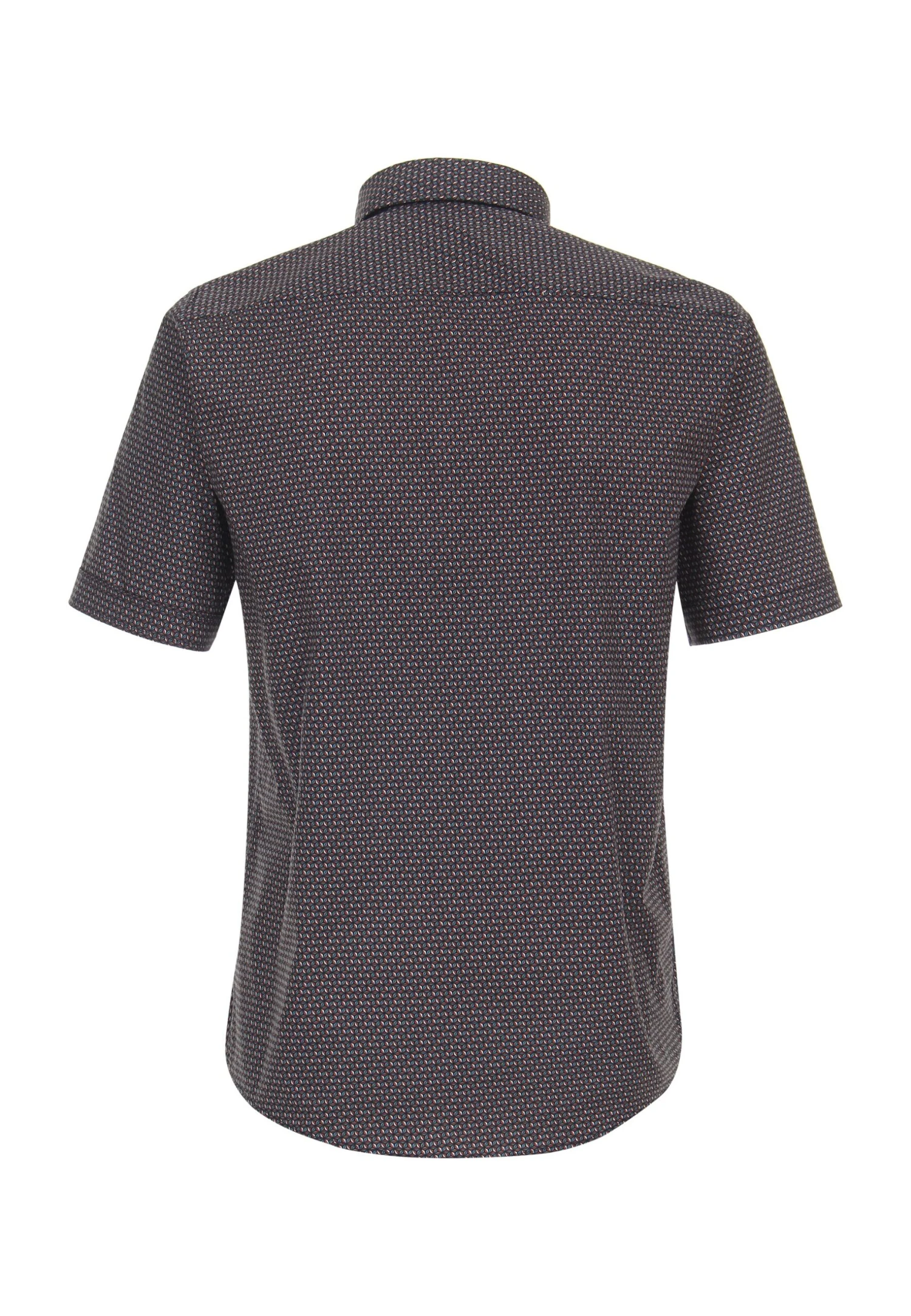 Kurzarm Print Casual Fit - Overhemd - Dunkelorange 4 Kurzarm Print Casual Fit - Overhemd - Dunkelorange - Afbeelding 2