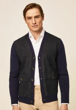 Hackett London Safari Hybrid Cardi - Vest - Navy -ZALANDO WINKEL 37e9410b63184be99cd5a2d361024d2a
