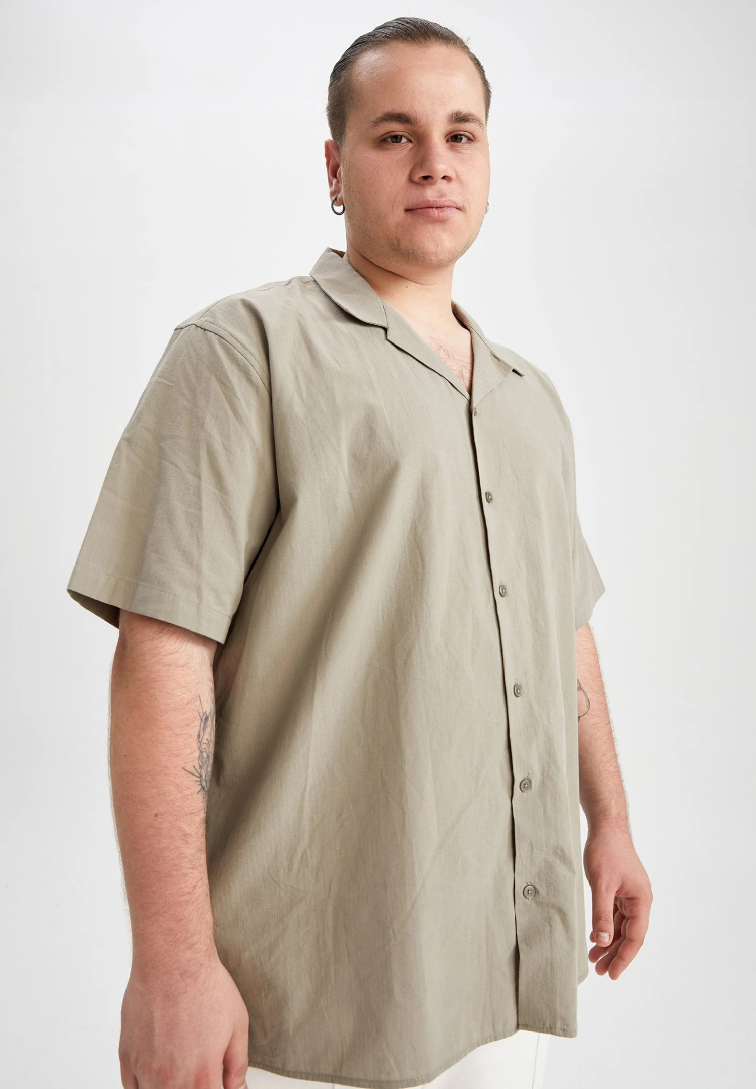 DeFacto Fit - Overhemd - Khaki 3 DeFacto Fit - Overhemd - Khaki