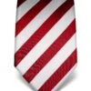 Gestreift - Stropdas - Weinrot