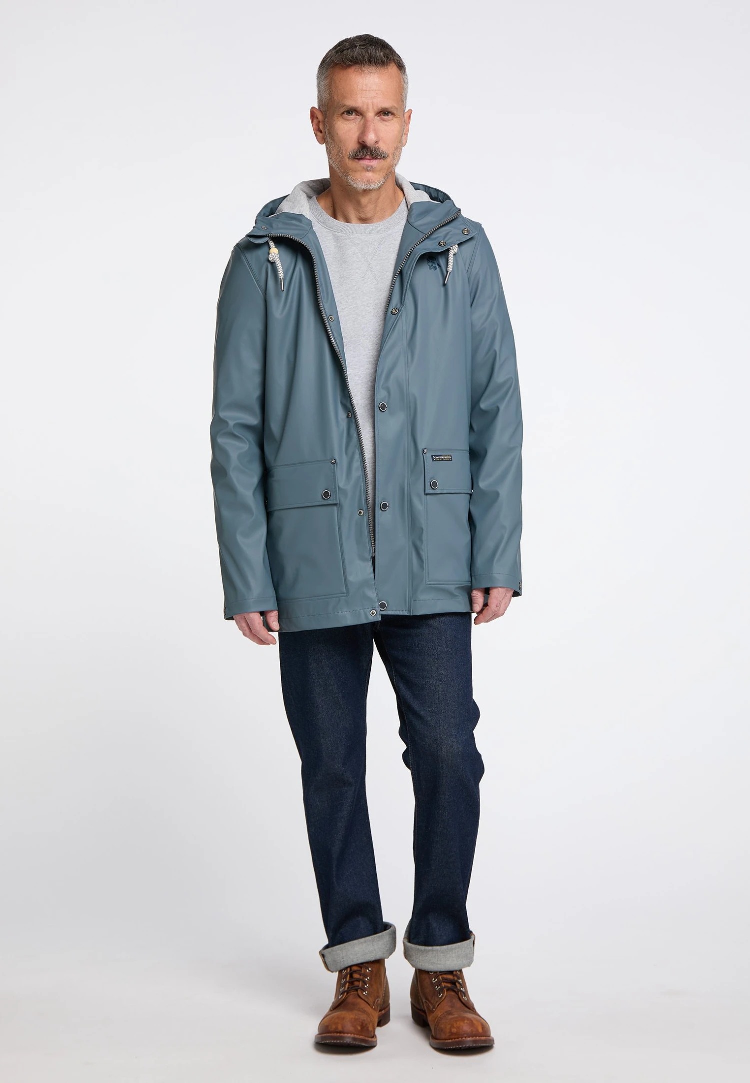 Schmuddelwedda Parka - Blaugrau 4 Schmuddelwedda Parka - Blaugrau - Afbeelding 2