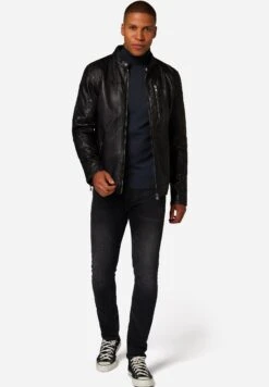 Josh - Leren Jas - Schwarz -ZALANDO WINKEL 3a5d0cd3f5e047938b7a51dff67089f8