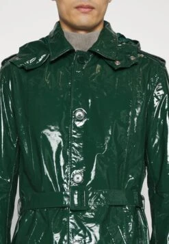 Zach - Mantel - Moss Green Patent -ZALANDO WINKEL 3ae754ef03e44fe6820367c272010d85