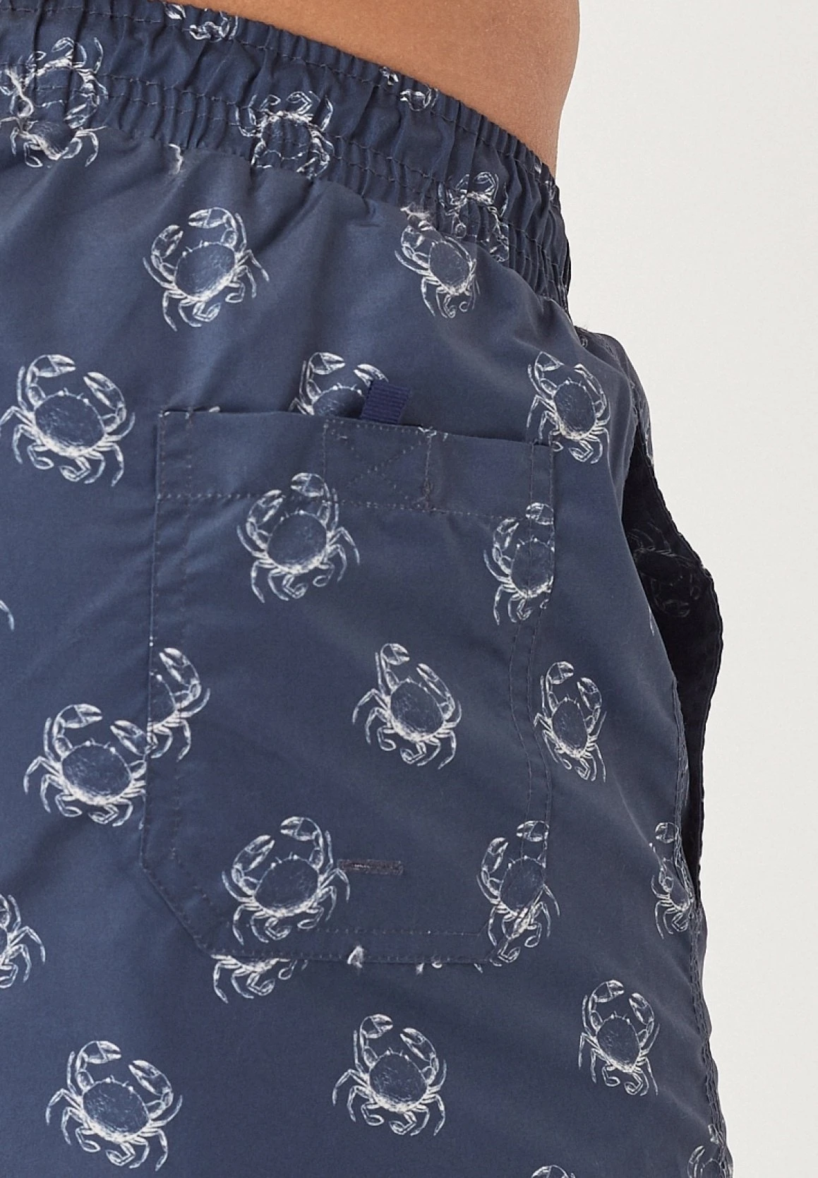 Standard Fit- Zwemshorts - Navy Blue Beige 5 Standard Fit- Zwemshorts - Navy Blue Beige - Afbeelding 3