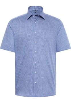 Eterna Bedrucktes Twill Kurzarm Modern Fit - Overhemd - Hellblau -ZALANDO WINKEL 3ce3da67b1d3433f9267001295da60ff