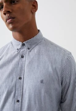 French Connection Long Sleeve - Overhemd - Dark Navy Stripe -ZALANDO WINKEL 3da66ae6ef8f45cbb09f37fc069752d0