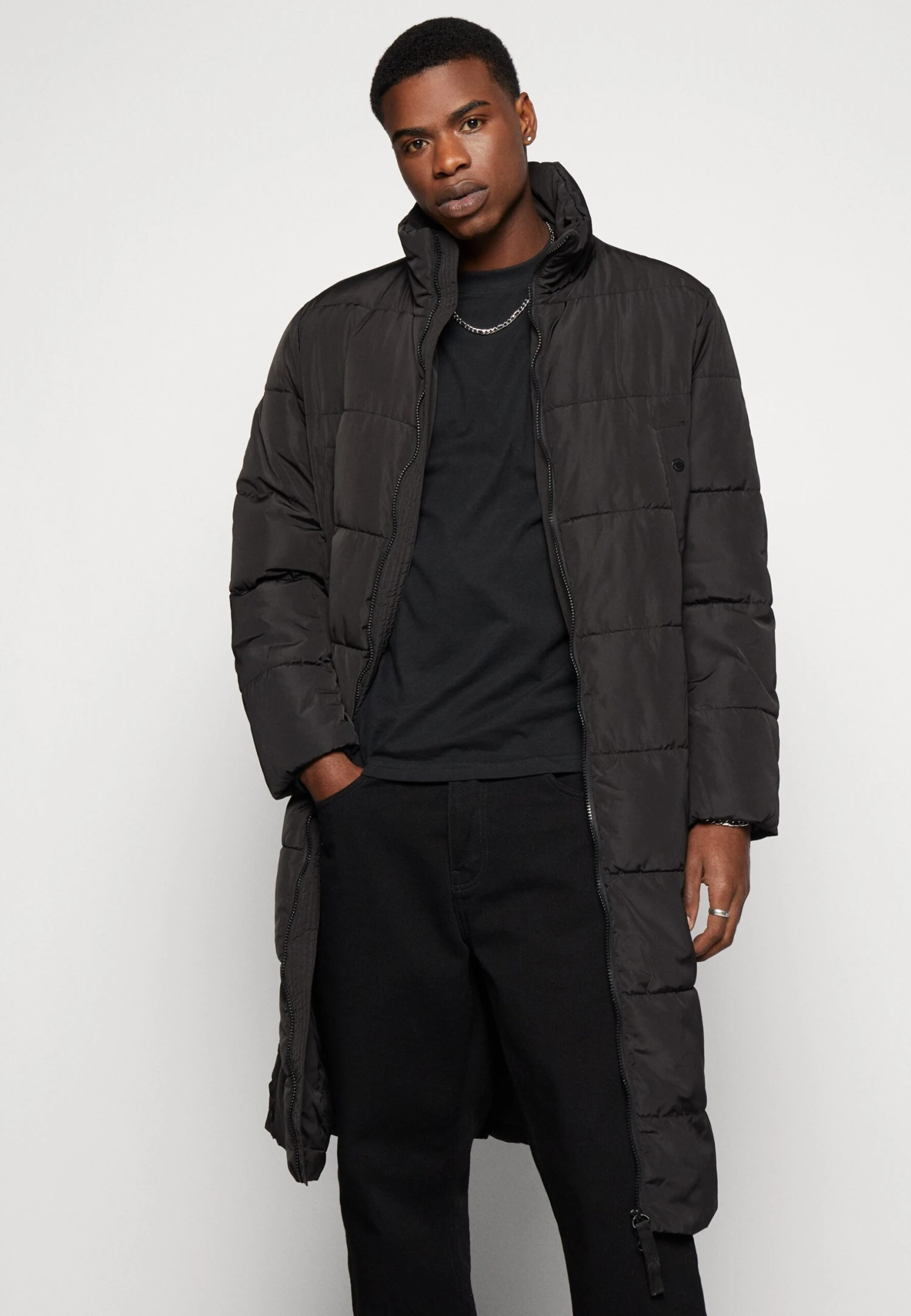 Only & Sons Onsever Long Puffer Jacket - Winterjas - Black 6 Only & Sons Onsever Long Puffer Jacket - Winterjas - Black - Afbeelding 4