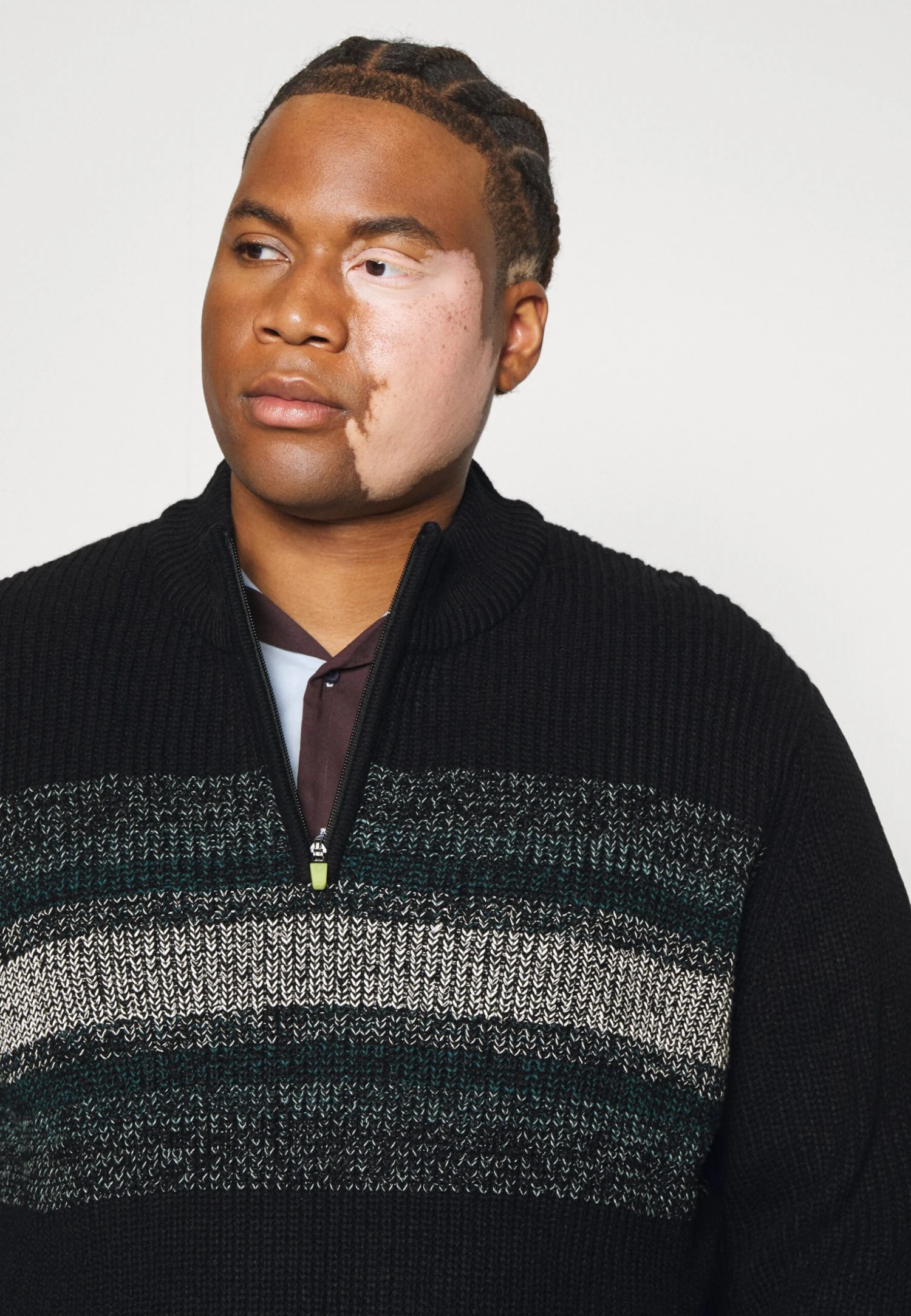 Jack & Jones Jcofriday Half Zip Plus - Trui - Black 6 Jack & Jones Jcofriday Half Zip Plus - Trui - Black - Afbeelding 4