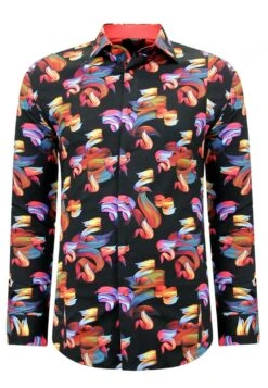 Print 3110 - Overhemd - Zwart/Rood