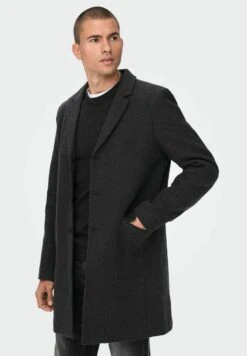 Only & Sons Halflange Jas - Dark Grey Melange -ZALANDO WINKEL 3f03d2f87b9a49368bb4f4ec9fdf4741