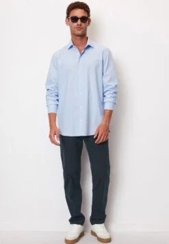 Marc O'Polo Langarm Shaped Aus Papertouch Popeline - Zakelijk Overhemd - Homestead Blue -ZALANDO WINKEL 3f1e17e413c2483dac86ceb59500e182
