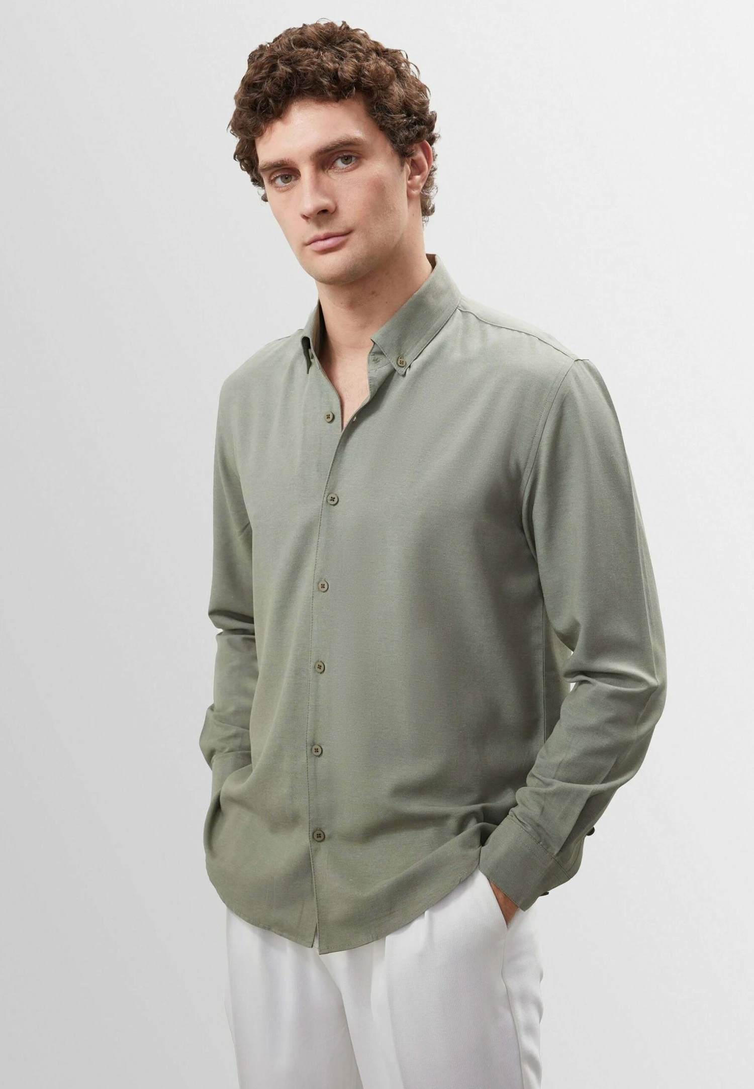 Causal - Overhemd - Light Khaki 7 Causal - Overhemd - Light Khaki - Afbeelding 5