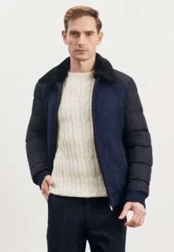 Standard Fit- Winterjas - Navy Blue