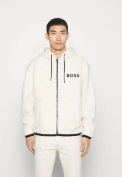 Boss Zezip - Fleecejas - Off-White