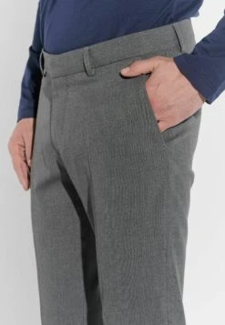 Steffen Klein Herren Anzughose Schmal Slim Fit Knöchellang Stretch - Pantalon - Grau -ZALANDO WINKEL 4127b0a4b86d4676b848a195a6bd05b3