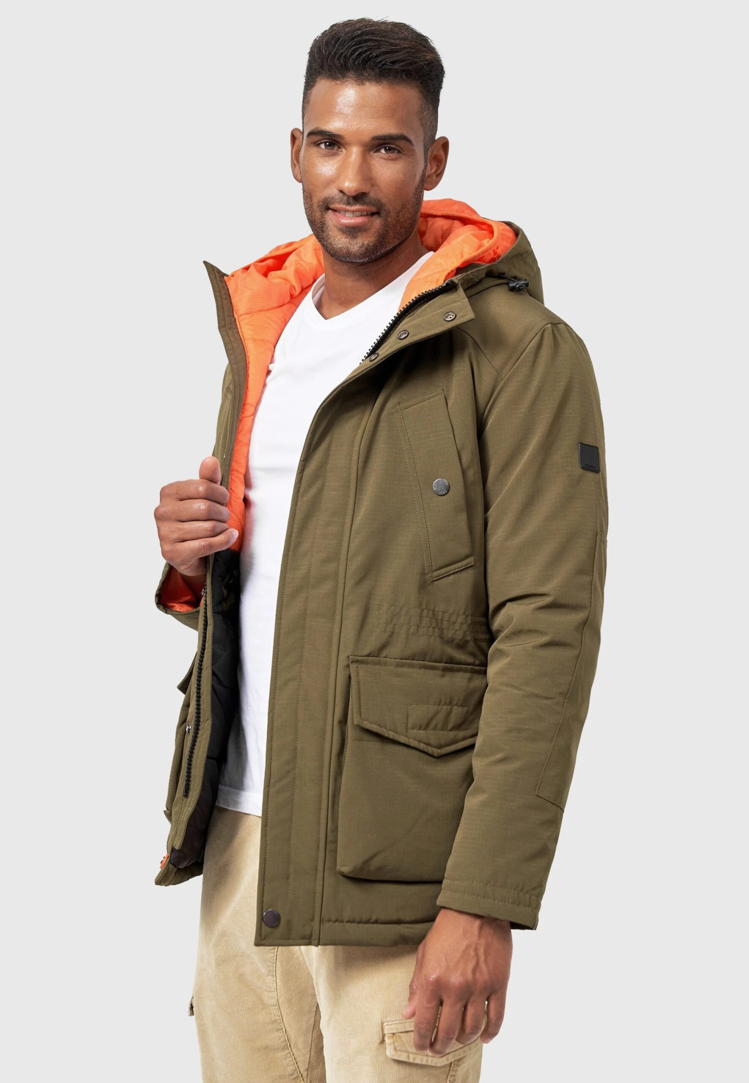 Indicode Jeans Waters - Parka - Army 11 Indicode Jeans Waters - Parka - Army - Afbeelding 9