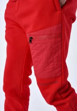 Bas De Jogging Avec Empiècement Bimatière - Trainingsbroek - Rouge -ZALANDO WINKEL 432576ba89464cbabf0cc7bca5e15fd5