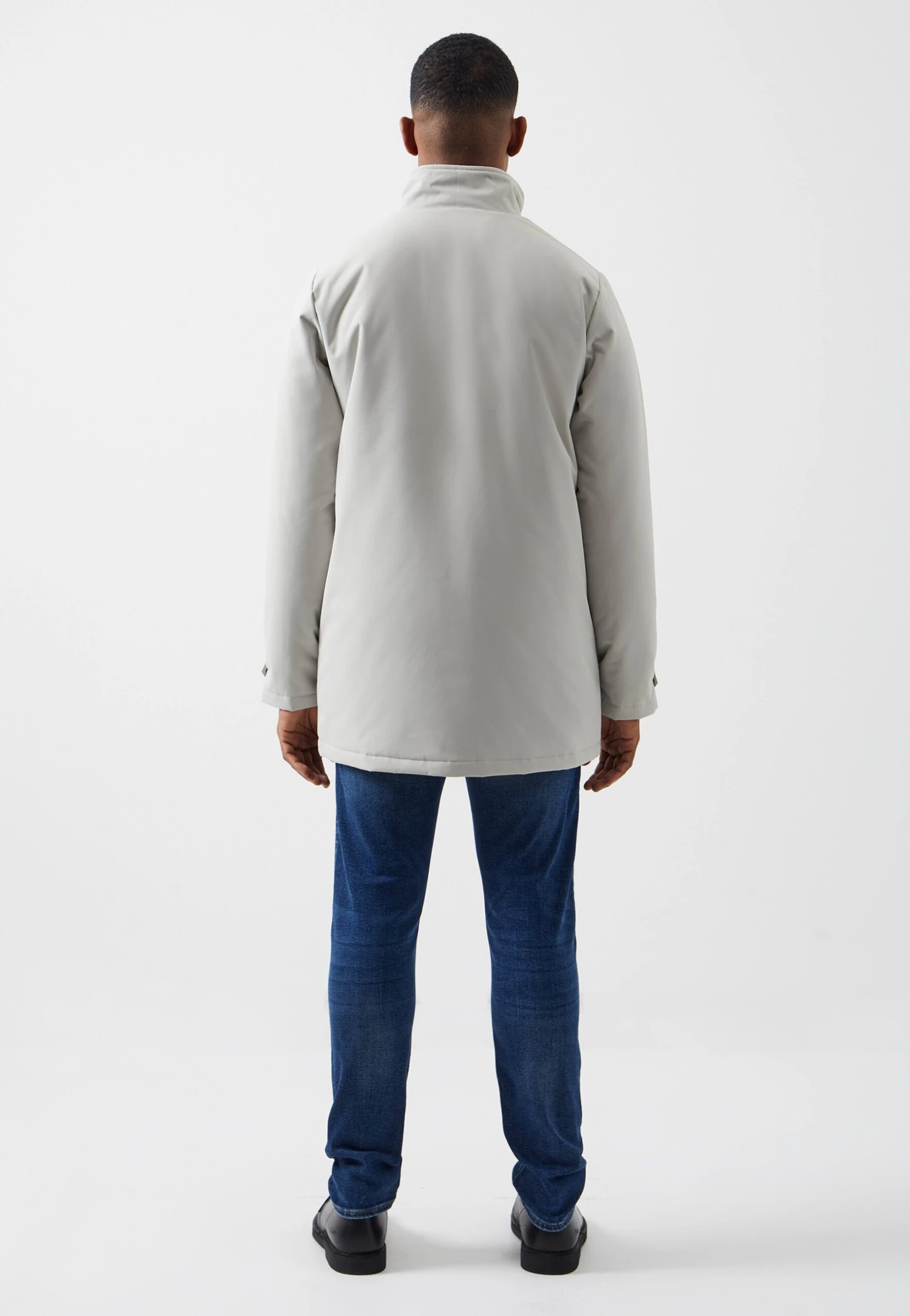 French Connection Padded Funnel Neck- Winterjas - Stone 5 French Connection Padded Funnel Neck- Winterjas - Stone - Afbeelding 3