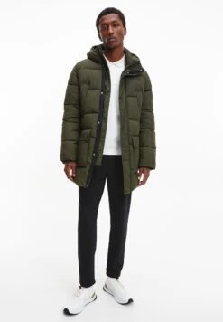 Calvin Klein Crinkle Longlength - Winterjas - Dark Olive -ZALANDO WINKEL 444d3921a28d4460bdaf82e450d7f367
