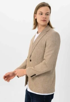Slim Fit- Blazer - Stone -ZALANDO WINKEL 46adf53dcf9443008a5af9bee1bf45a7