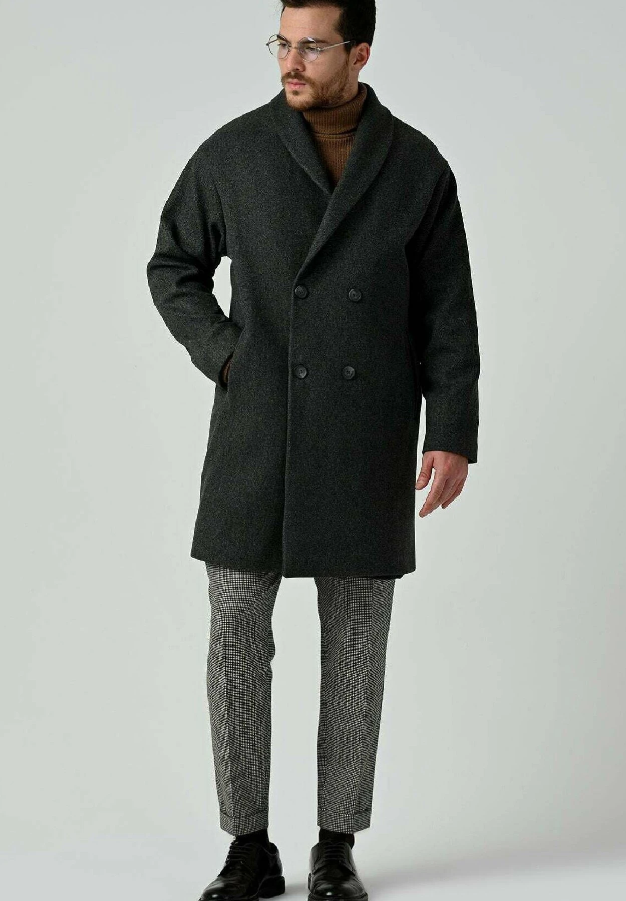 Halflange Jas - Anthracite 4 Halflange Jas - Anthracite - Afbeelding 2