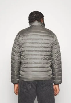 Calvin Klein Side Logo Jacket - Halflange Jas - Gunmetal -ZALANDO WINKEL 47527a70b4924bb7b73926c1f07105a9