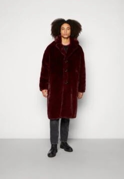 WEEKDAY Albin Coat Unisex - Winterjas - Deep Winered