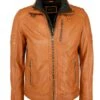 Mit Doppeltem Kragen - Leren Jas - Cognac -ZALANDO WINKEL 482d03f2561e49f3b726a2a59ea6b387