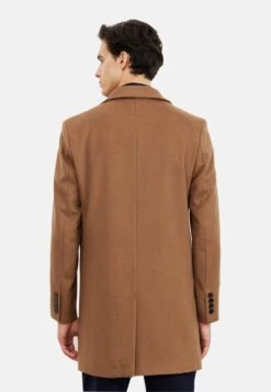 Standard Fit Plain - Halflange Jas - Camel -ZALANDO WINKEL 4869e7ed1d504d96ab1d9a20e2aaa3d2