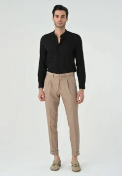 Mandarin Collar Long Sleeve - Overhemd - Black -ZALANDO WINKEL 48f1d4ac821e48b18b9e5946da34bf0d