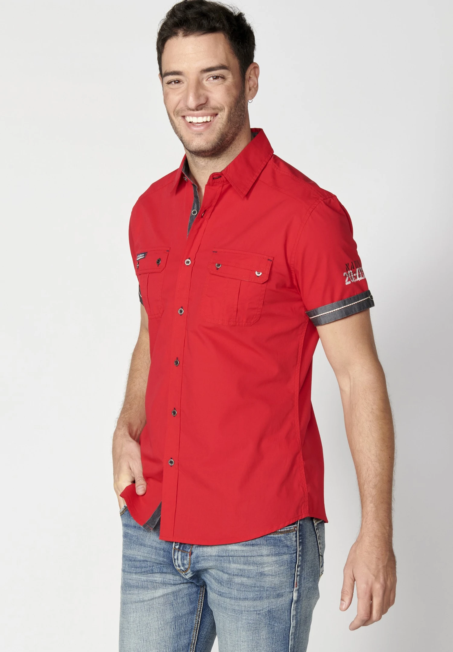 Koroshi Short Sleeve - Overhemd - Rojo Red 9 Koroshi Short Sleeve - Overhemd - Rojo Red - Afbeelding 7