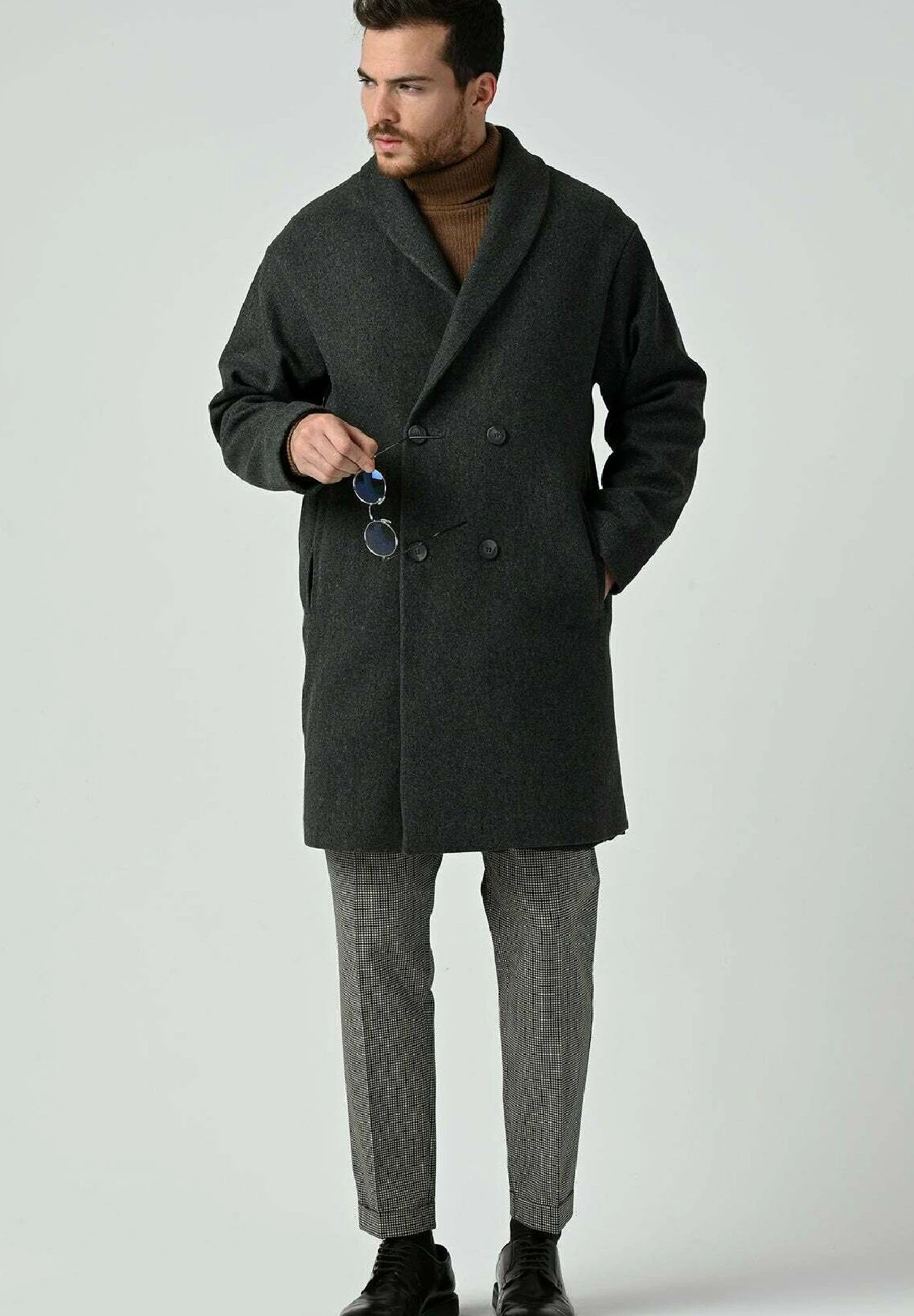 Halflange Jas - Anthracite 6 Halflange Jas - Anthracite - Afbeelding 4