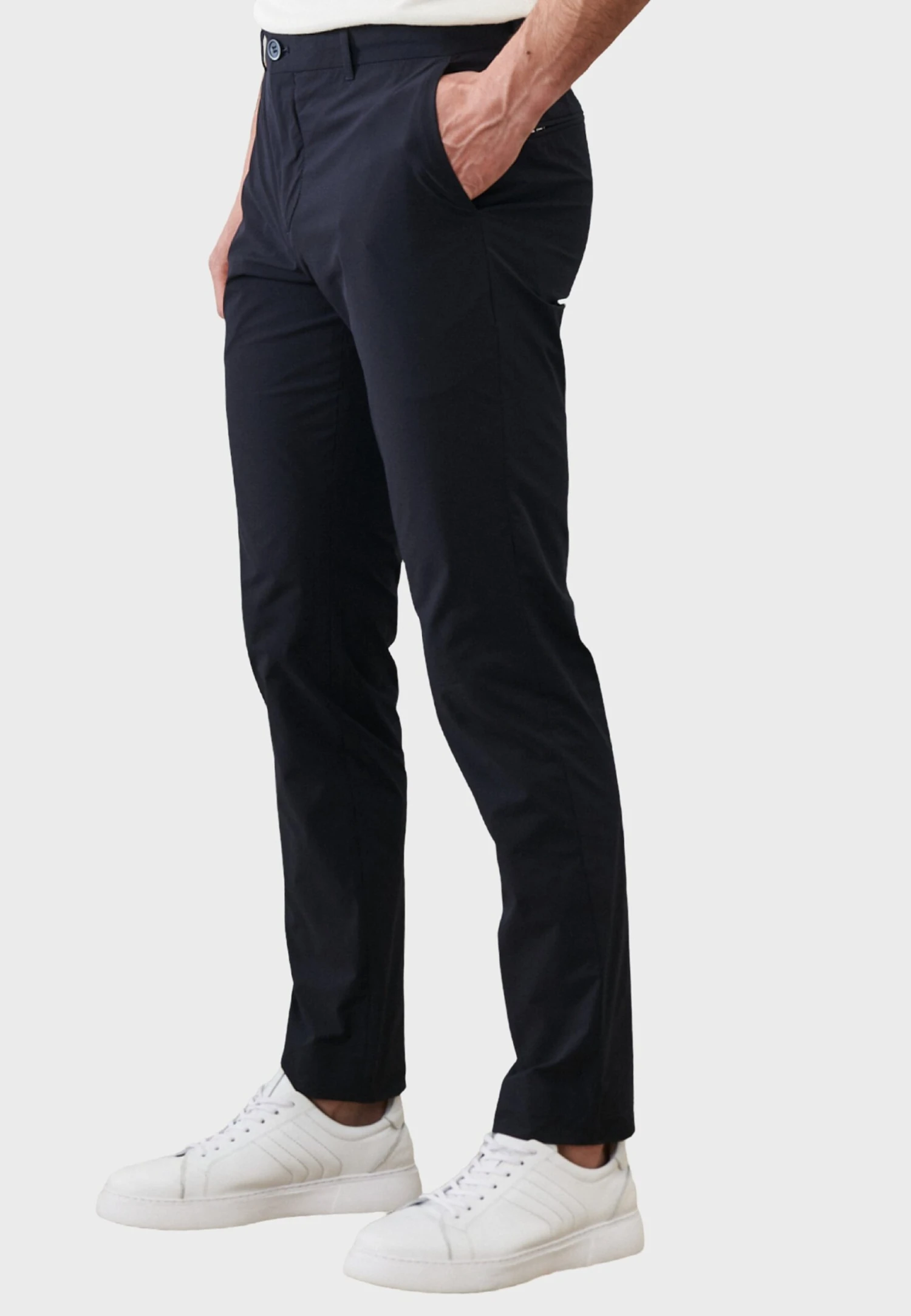 Slim Fit Side Pocket - Broek - Navy Blue 6 Slim Fit Side Pocket - Broek - Navy Blue - Afbeelding 4