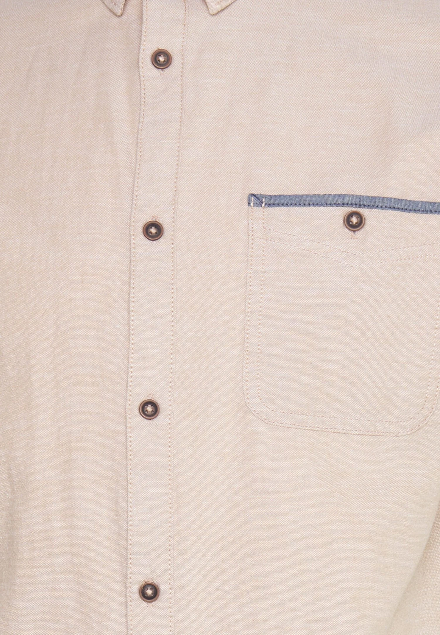 Tom Tailor Chambray Shirt - Overhemd - Desert Fawn/White Chambray 5 Tom Tailor Chambray Shirt - Overhemd - Desert Fawn/White Chambray - Afbeelding 3