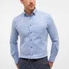 Eterna Struktur Modern Fit - Overhemd - Blau -ZALANDO WINKEL 4c88715cc3d848e0b59cc6ecc5c77e5d