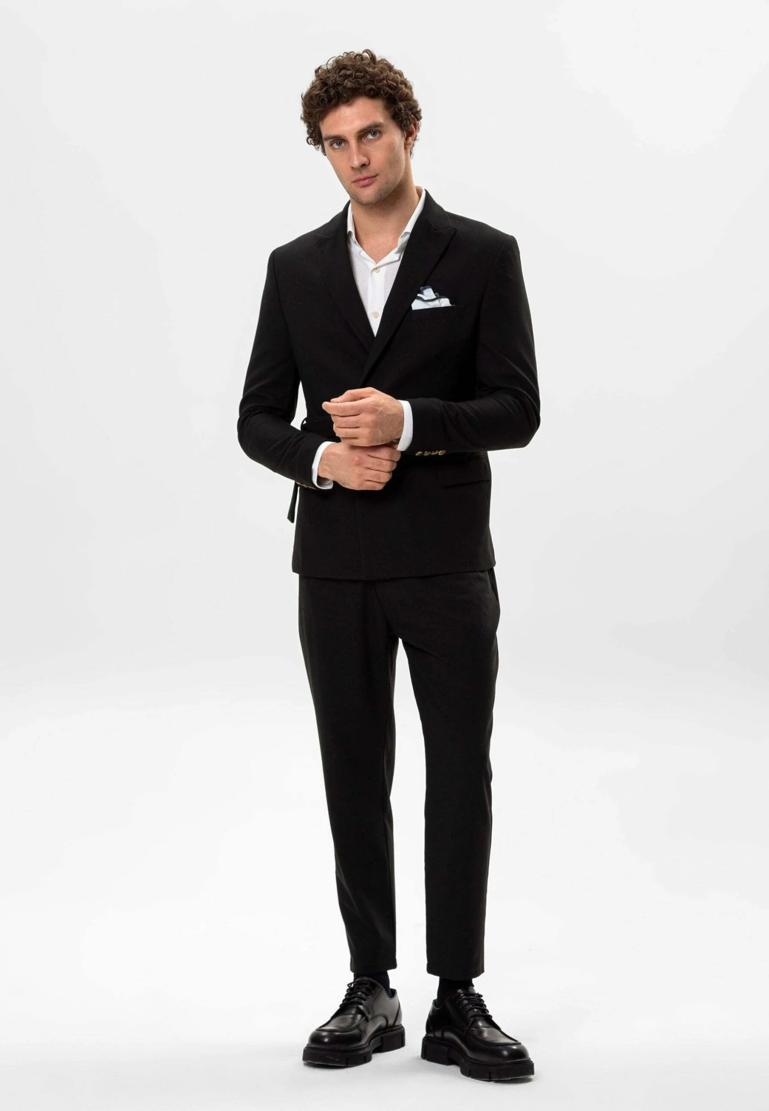 Belt Detailed - Blazer - Black 7 Belt Detailed - Blazer - Black - Afbeelding 5