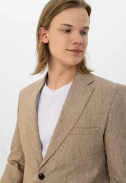 Slim Fit- Blazer - Stone -ZALANDO WINKEL 530265112a5743139ab6d3962033421d