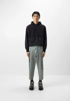 Mega Overpant Pleated Low Crotch - Broek - Green Milieu