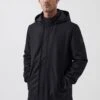 French Connection Hooded - Halflange Jas - Black -ZALANDO WINKEL 532a9a2bd2a244a48510ba4aec373c9e