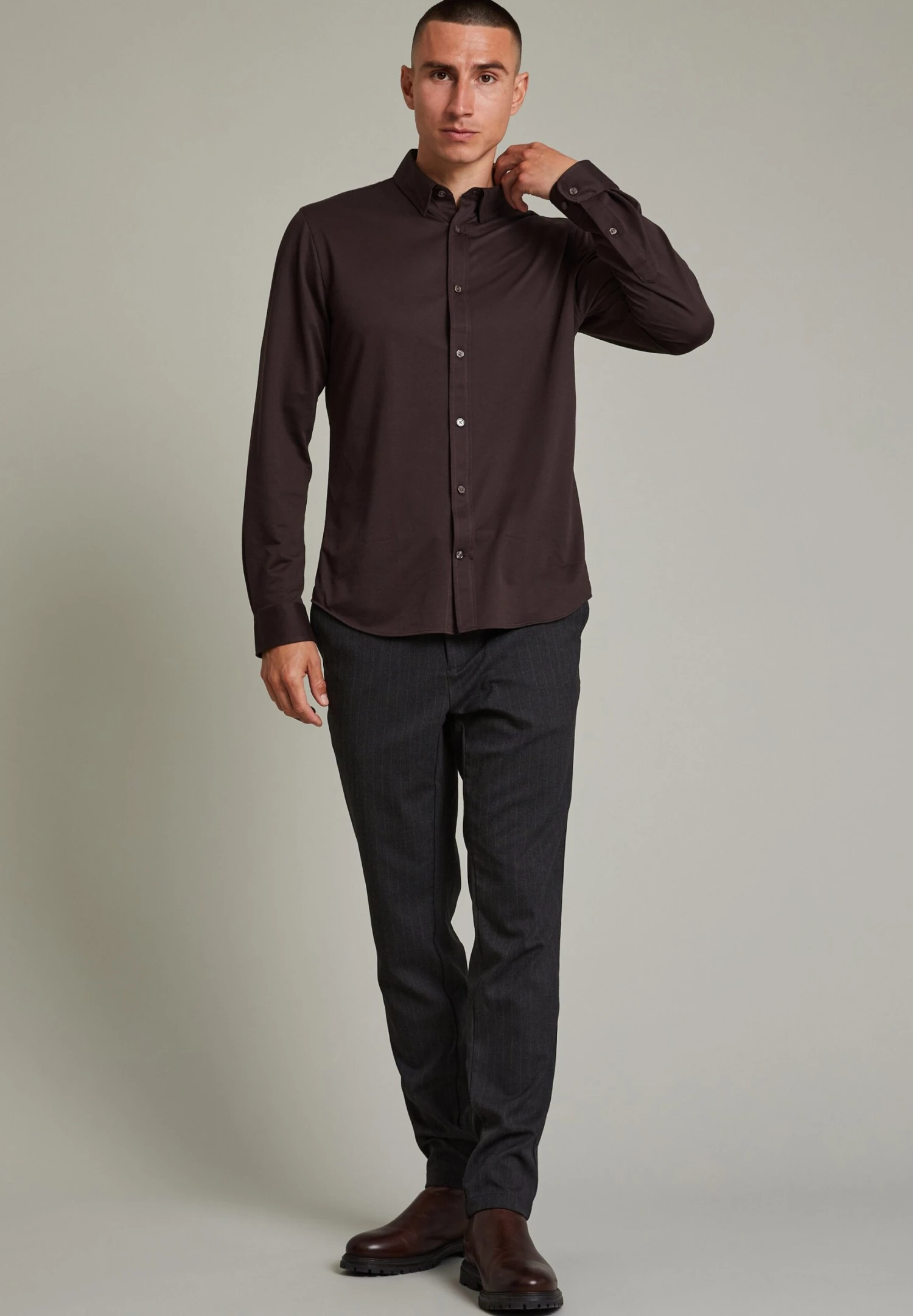 Matinique Matrostol Bu - Overhemd - Espresso 3 Matinique Matrostol Bu - Overhemd - Espresso - Afbeelding 2