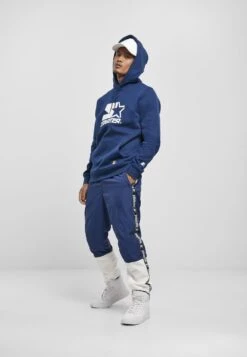 URBAN CLASSICS Starter- Trainingsbroek - Blue Night/White