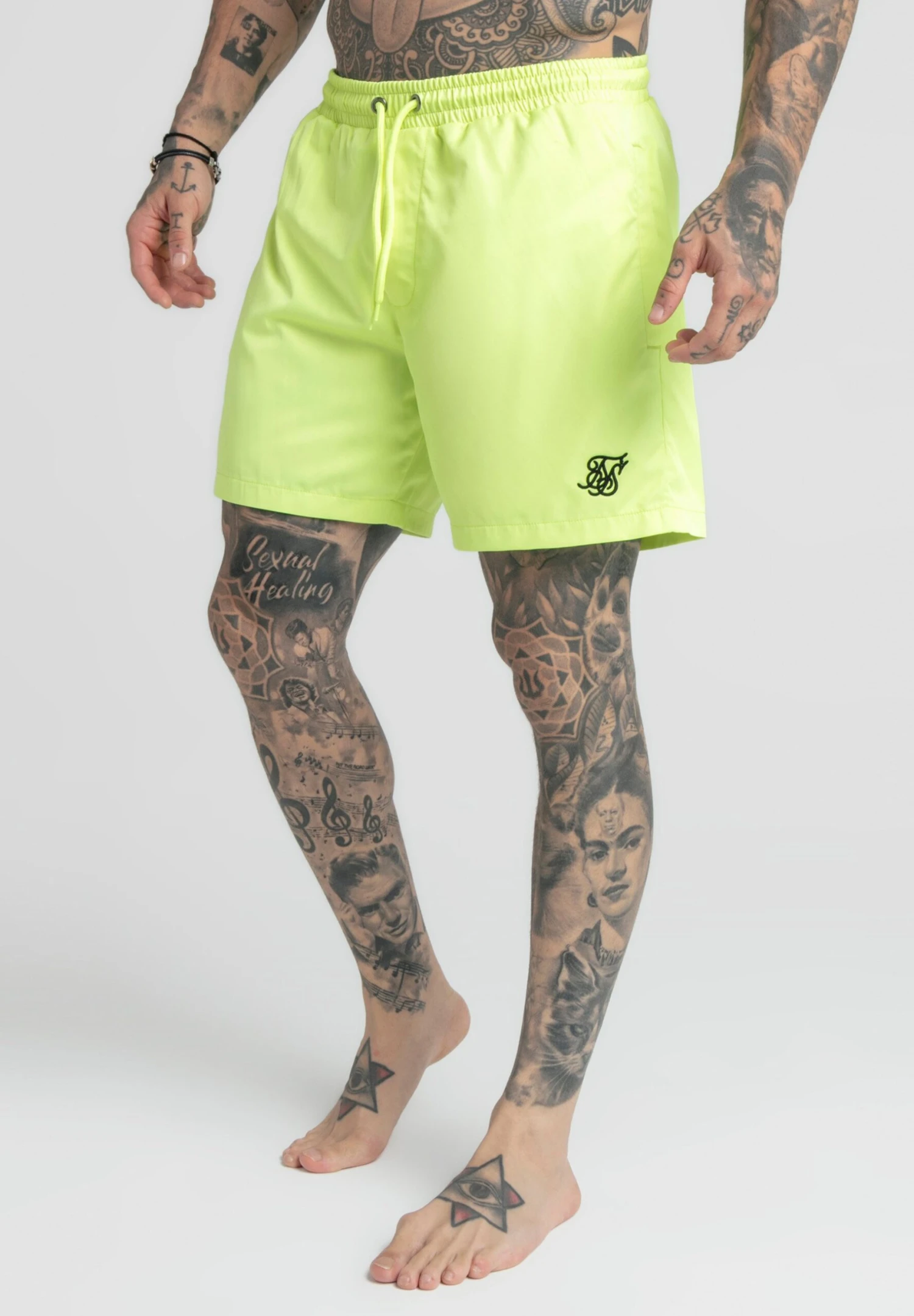 SikSilk Fluro- Zwemshorts - Fluro Yellow 3 SikSilk Fluro- Zwemshorts - Fluro Yellow