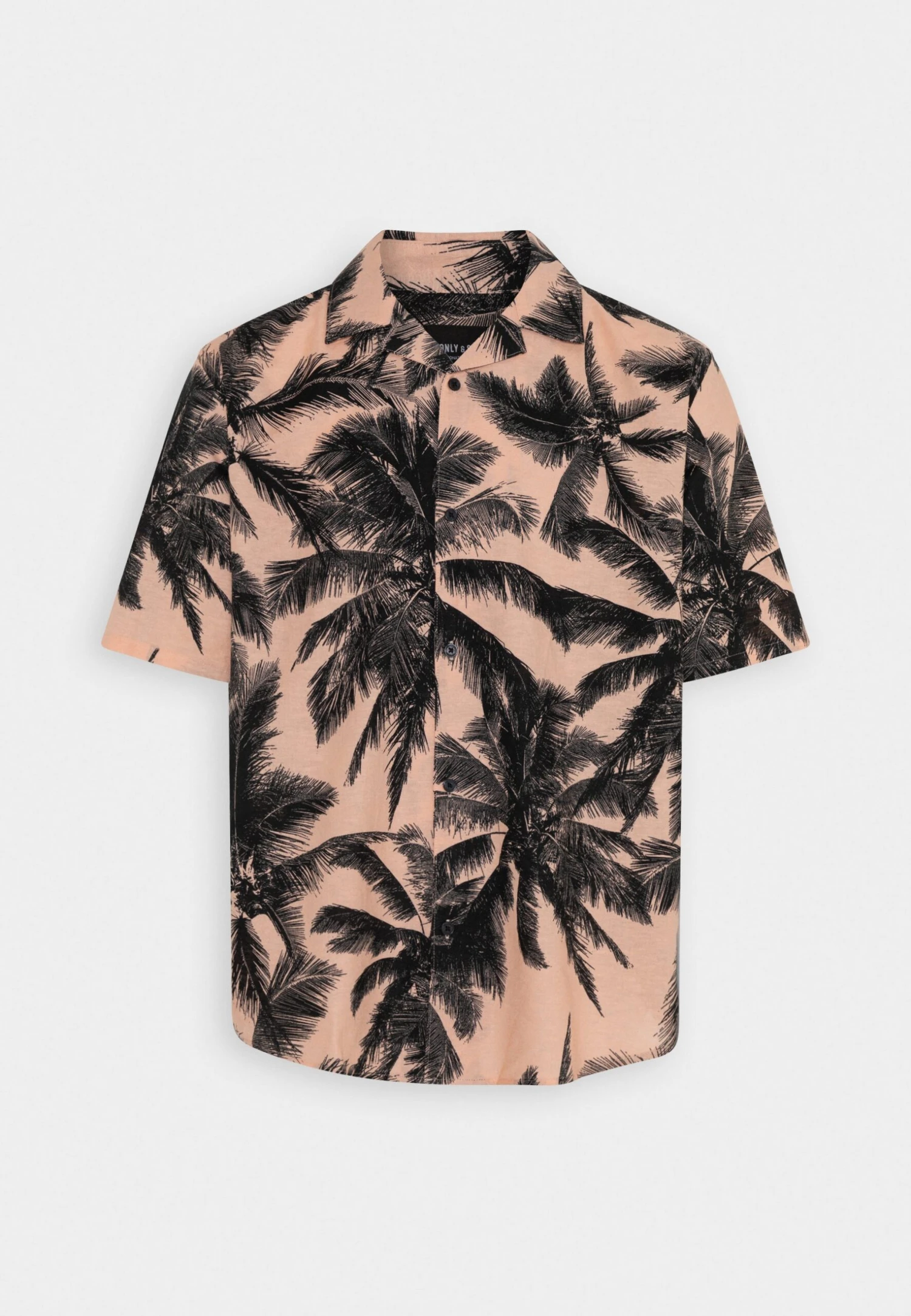 Only & Sons Onstie Palm- Overhemd - Peach Nectar 6 Only & Sons Onstie Palm- Overhemd - Peach Nectar - Afbeelding 4