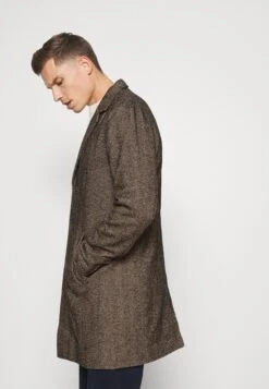 Solid Sdtave Herringbone Coat 21105919 - Mantel - Black -ZALANDO WINKEL 5907944172a14f59b29ec6be042fea0f