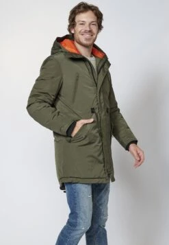 Koroshi Halflange Jas - Kaki -ZALANDO WINKEL 5a67edc01a044fa4917f640fc0b4a961