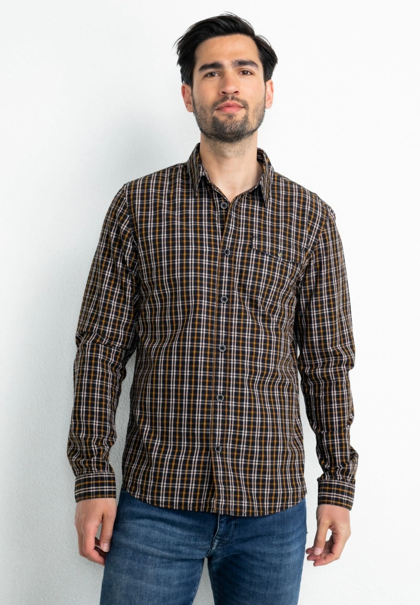 Petrol Industries Checked - Overhemd - Dark Gold 3 Petrol Industries Checked - Overhemd - Dark Gold