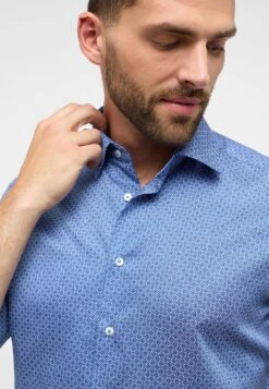 Eterna Bedrucktes Twill Kurzarm Modern Fit - Overhemd - Hellblau -ZALANDO WINKEL 5df06c64407545f7aa4f994dda3ee0d3